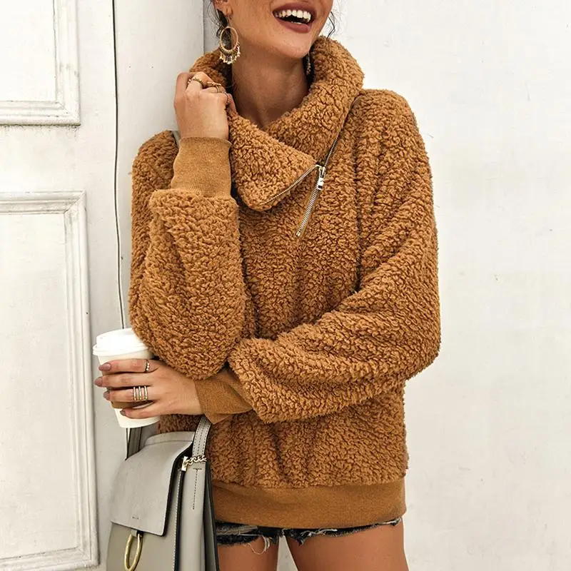 Mossha повседневные толстовки из искусственного меха женские элегантные длинный