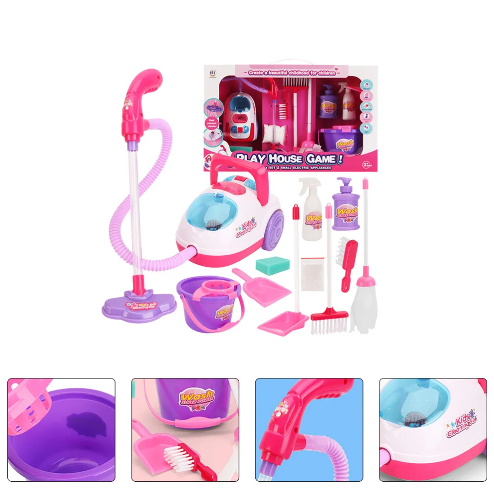 

1 Set 11Pcs Children Dust Collector Toys Cleaning Tool Kit with Battery