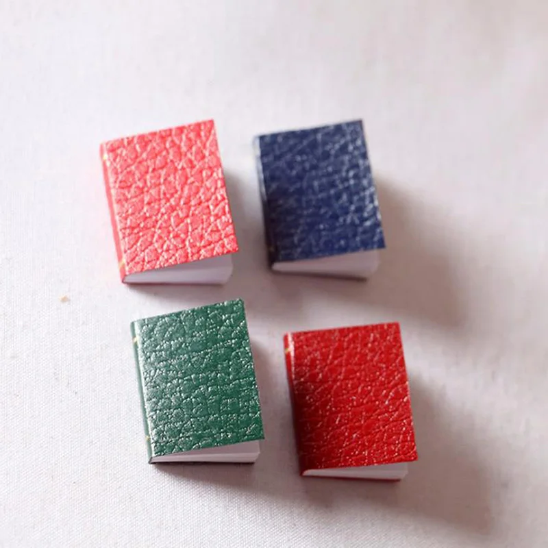 

4pcs/set 1/12 Dollhouse Miniature Mini Books Model Furniture Accessories