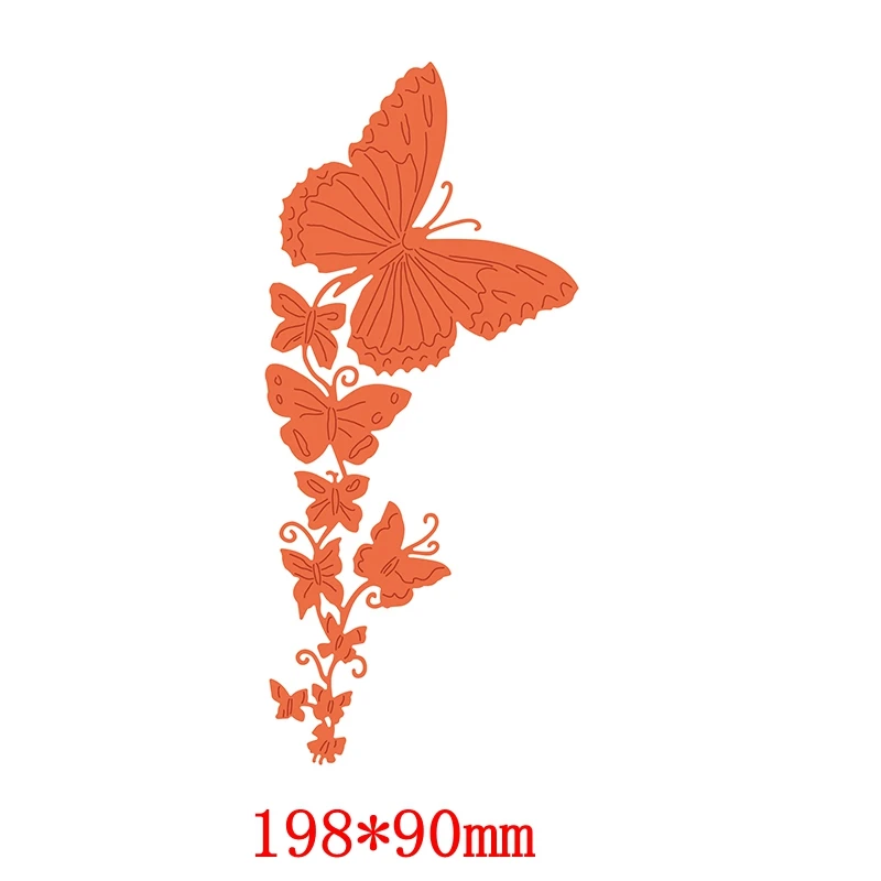 Бабочка Рамка Металлическая режущая трафарет для DIY скрапбукинга рельефная