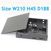 aluminum case for headphone amplifier w210 h45 d188 amp earphone chassis housing hedphone enclosure diy audio shell preamp box