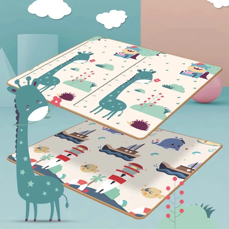 Thicken 0.5cm/1cm Foldable Baby Play Mat Puzzle Educational Children Carpet in the Nursery Climbing Pad Kids Rug Games Toys | Игрушки и