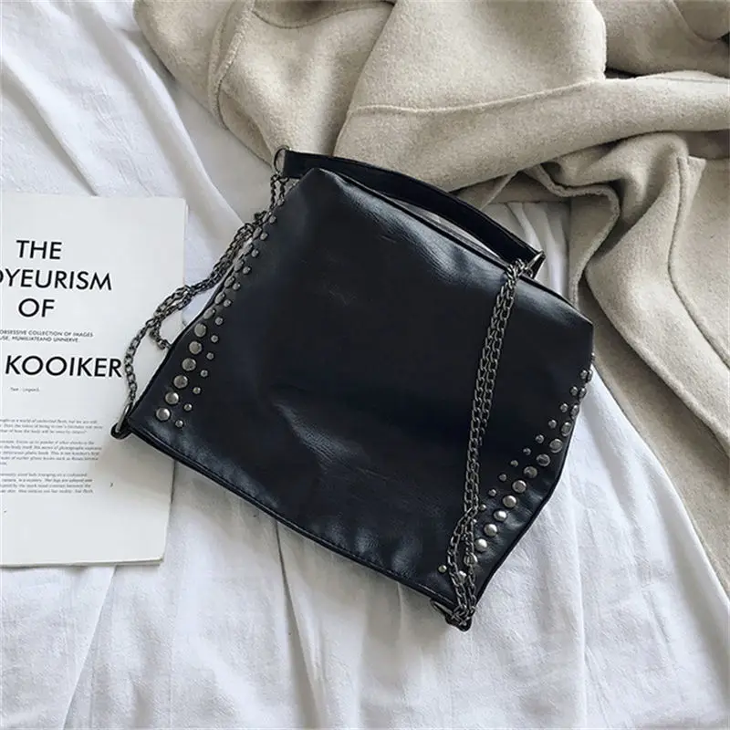 

Women Ladies Shoulder Vintage Handbag Gold Chain Faux Leather Cross Body Bag Large Capacity Travel Holiday Shoulder Bag