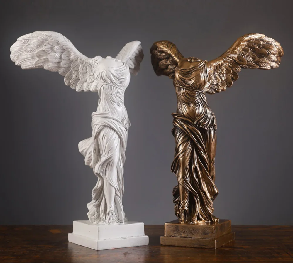 

10 Inch De Gevleugelde Overwinning Standbeeld Beeldje Van Victory Sculptuur Woondecoratie Home Decoration Accessories