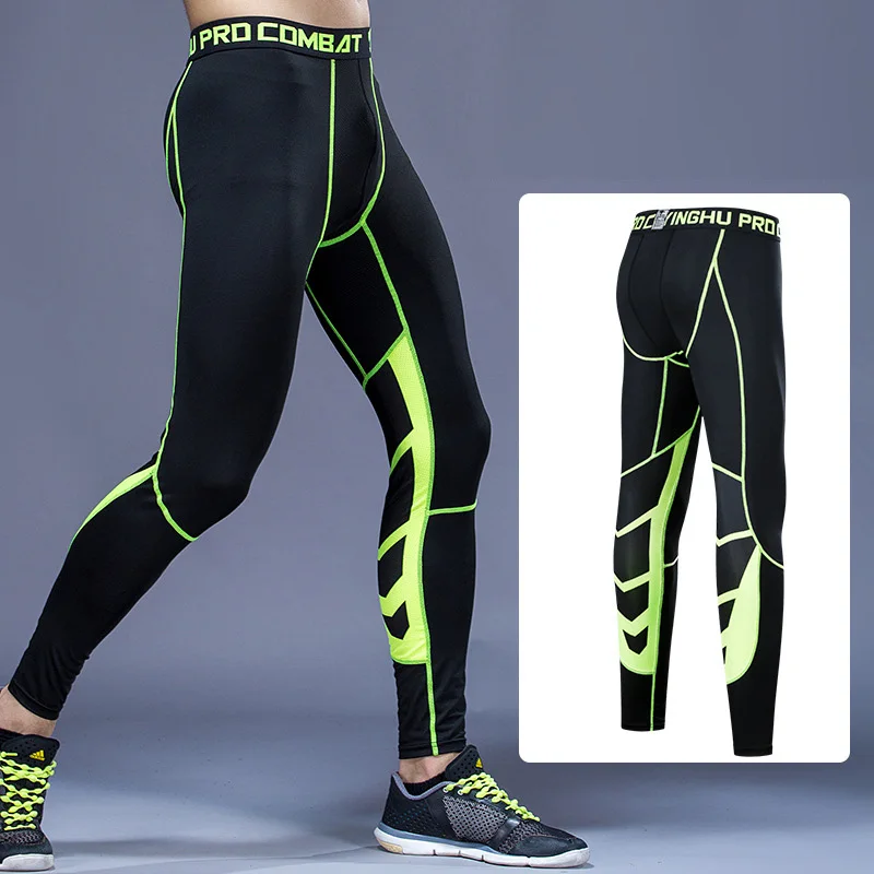 

Running Compression Pants Tights Men Sports Leggings Fitness Sportswear Long Trousers Gym Training Pants Skinny Leggings
