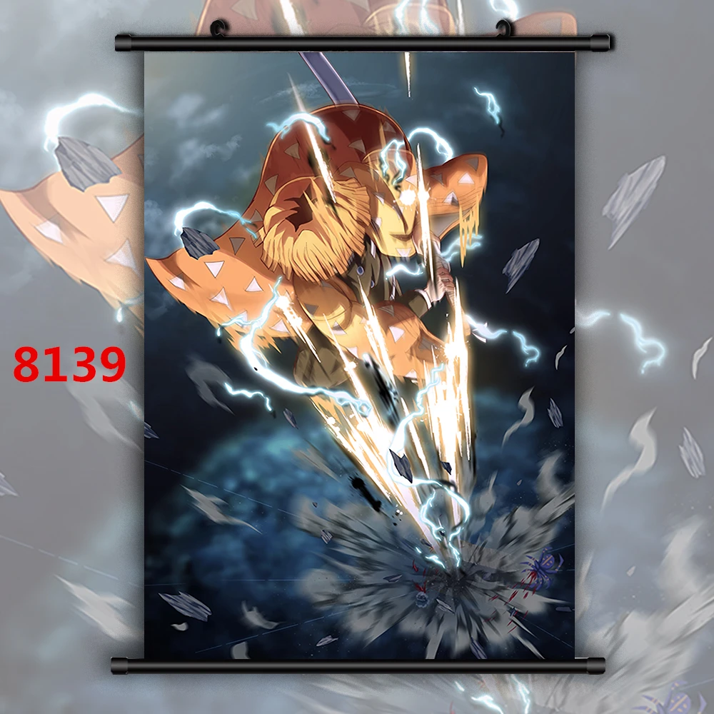 8139 Demon Slayer Kimetsu No Yaiba Аниме Манга плакат в рулоне - Цвет: 8139