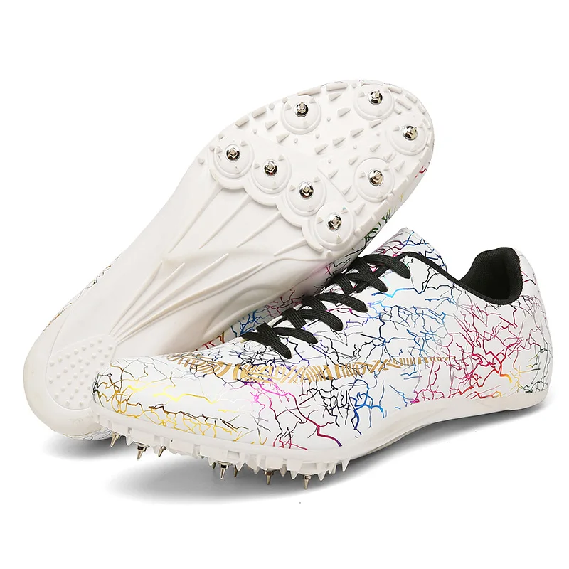 Sprint Track Field Shoes Men Outdoor Sport Athletics Spikes for Running Women Ladies Lightweight Training Nail Shoes Sneaker