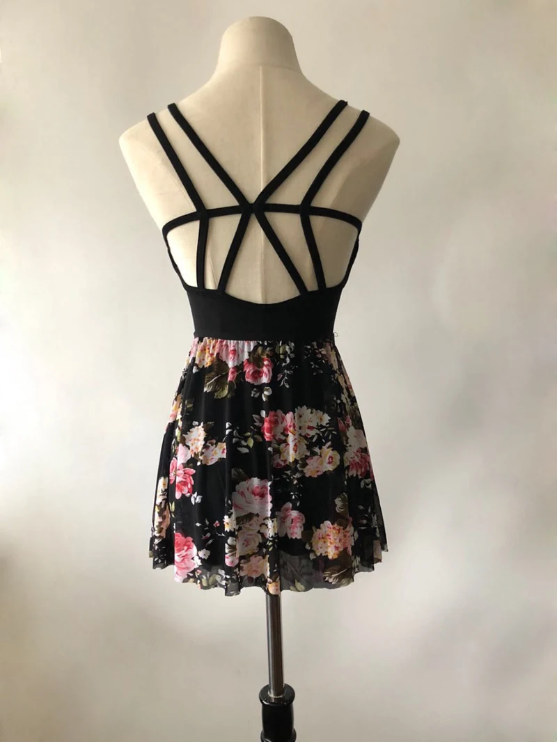 Балетная юбка для танцев новый дизайн высокое качество цветочный сетчатый