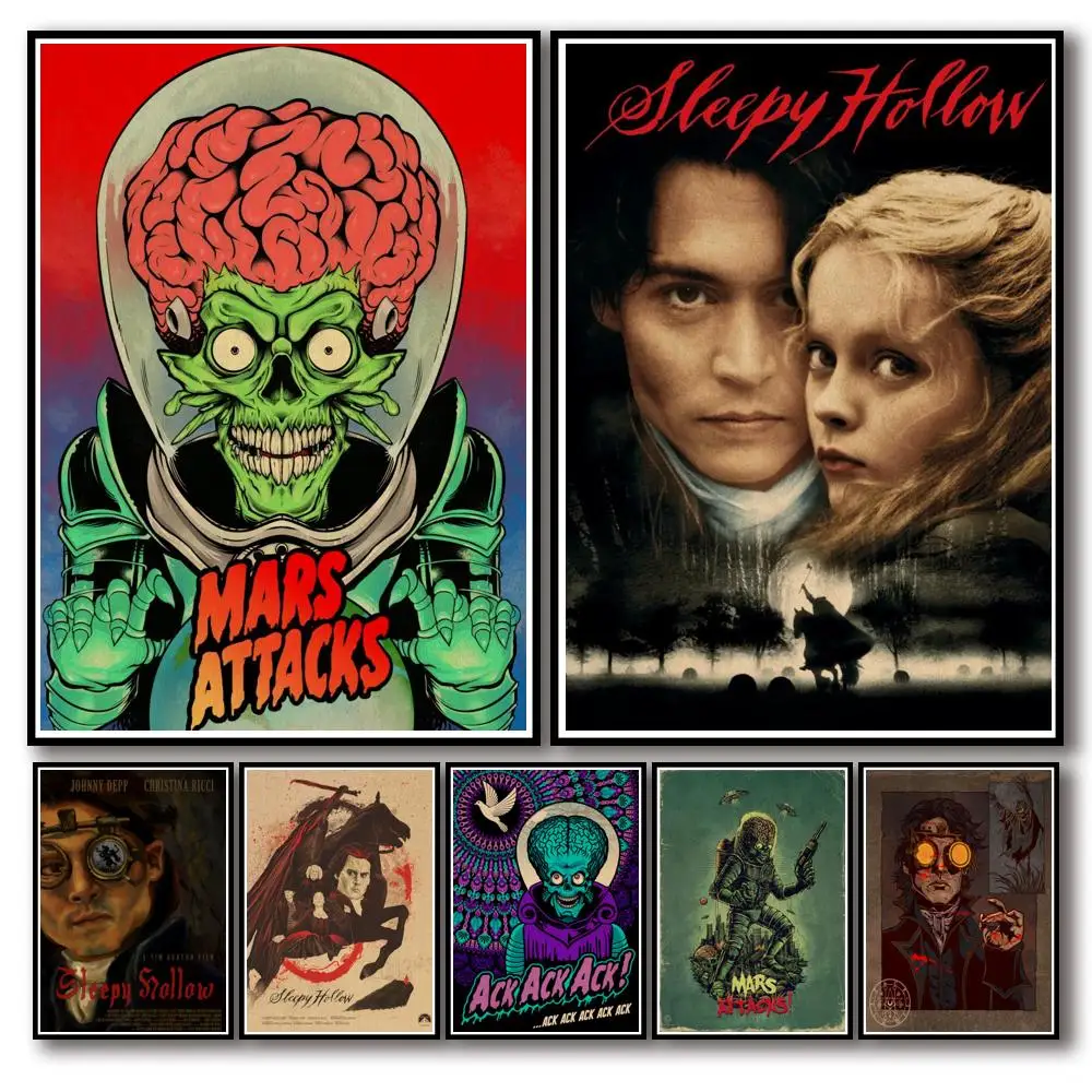 41 дизайн Тима Бёртона наклейка на стену с рисунком для дома кофейни бара A3 1 | Дом и