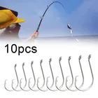10 шт. локтевой или Крючки приманки рыболовные крючки мягкие приманки рыболовные крючки с высоким содержанием углерода Сталь рыболовные крючки рыбалка Шестерни аксессуары