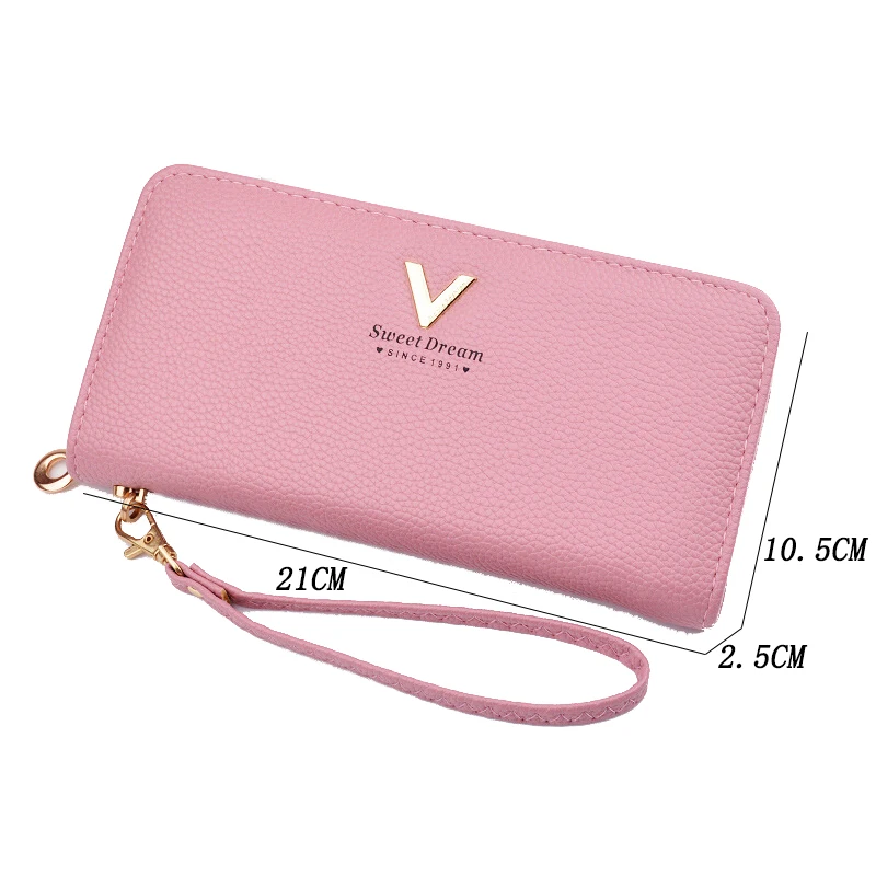 Длинный клатч браслет женский кошелек Женский визитница кошельки женские сумки