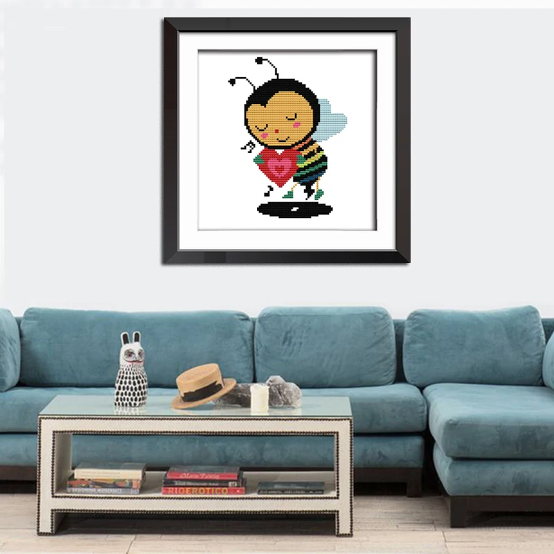 Милые Мультяшные Шаблоны для вышивки крестиком Joy Sunday вышивка DMC Набор