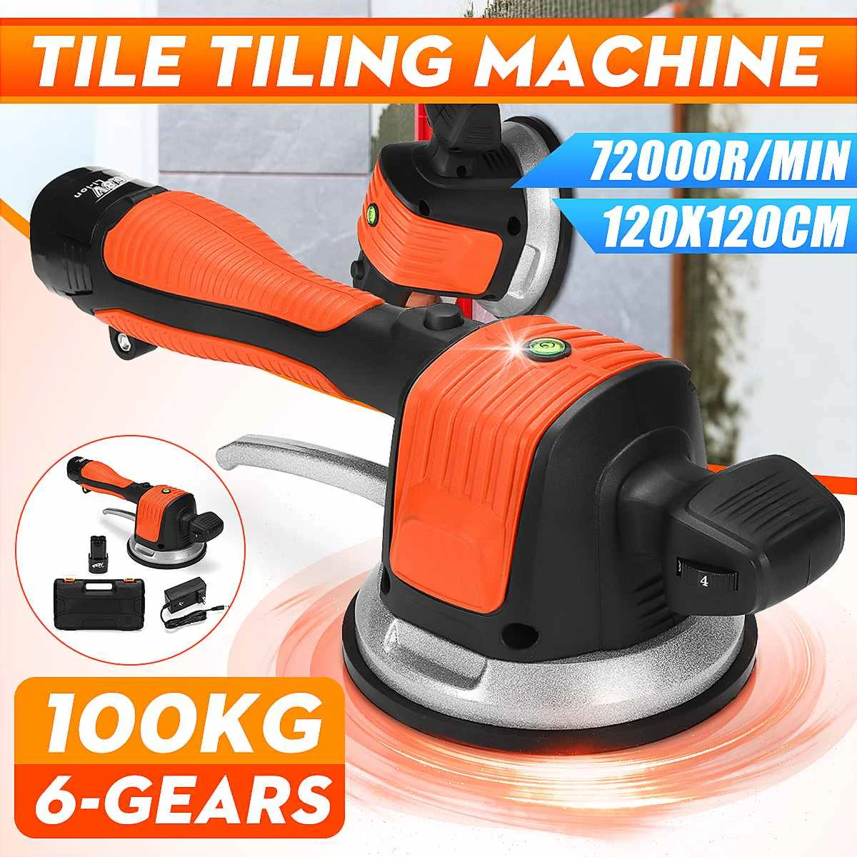 

1500W 6 Gears Wireless Tile Installation Portable Smart Tile Tiler Floor Vitero Wall Tile Vibration Machine Brick Wall Tile Tool