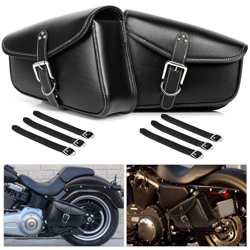 Мотоциклетная сумка для инструментов седельные сумки черная с поворотным