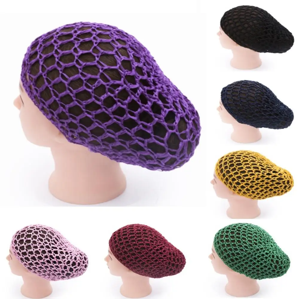 

New Arrival Women Ladies Soft Rayon Snood Hair Net Crocheted Hair Net Hot sale accessoires cheveux femme