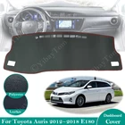 Противоскользящий кожаный коврик для Toyota Auris 2012  2018 E180 180 Scion iM Corolla, накладка на приборную панель, солнцезащитный козырек, аксессуары для ковров