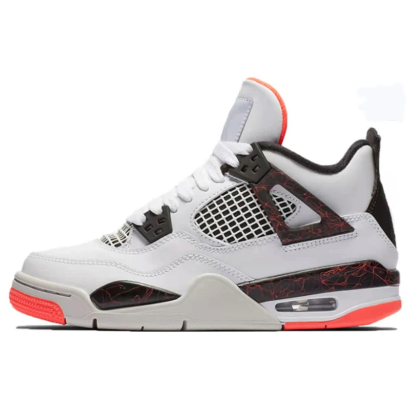 

Men BasketballShoes Retro 4 Thunder Pure Money Bred Cool GreyFlight Military Black Designer TrainersSport Sneakers Boys