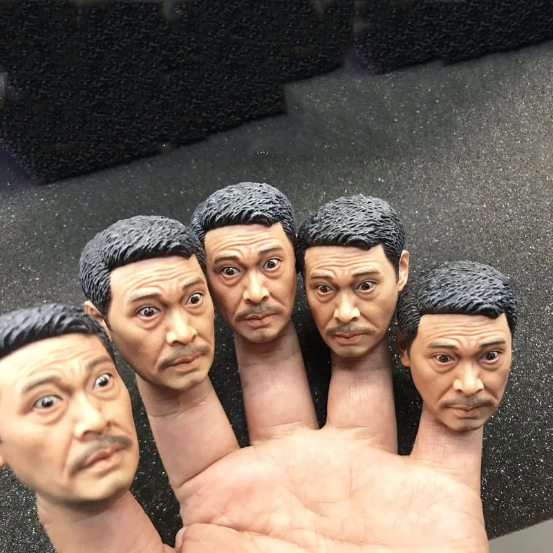 

Кукла игрушечные аксессуары 1/6 Мужская голова резьба Модель Китайская звезда мовье голова Wu MengDa 12 дюймов suntan TBLeague кукла-тело