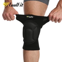 coolfit 1 pair thickening football volleyball extreme sports knee pads brace support protect cycling knee protector kneepad