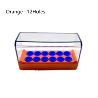dental bur holder 12 holes autoclave sterilizer case disinfection box 135 %e2%84%83 s022c orange