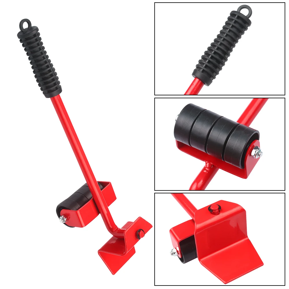 

Heavy Furniture Moving Kit Easy Mover Appliance Roller Lifter Moving System with 4 Wheel Sliders Lifter Kit for Moving Sofa