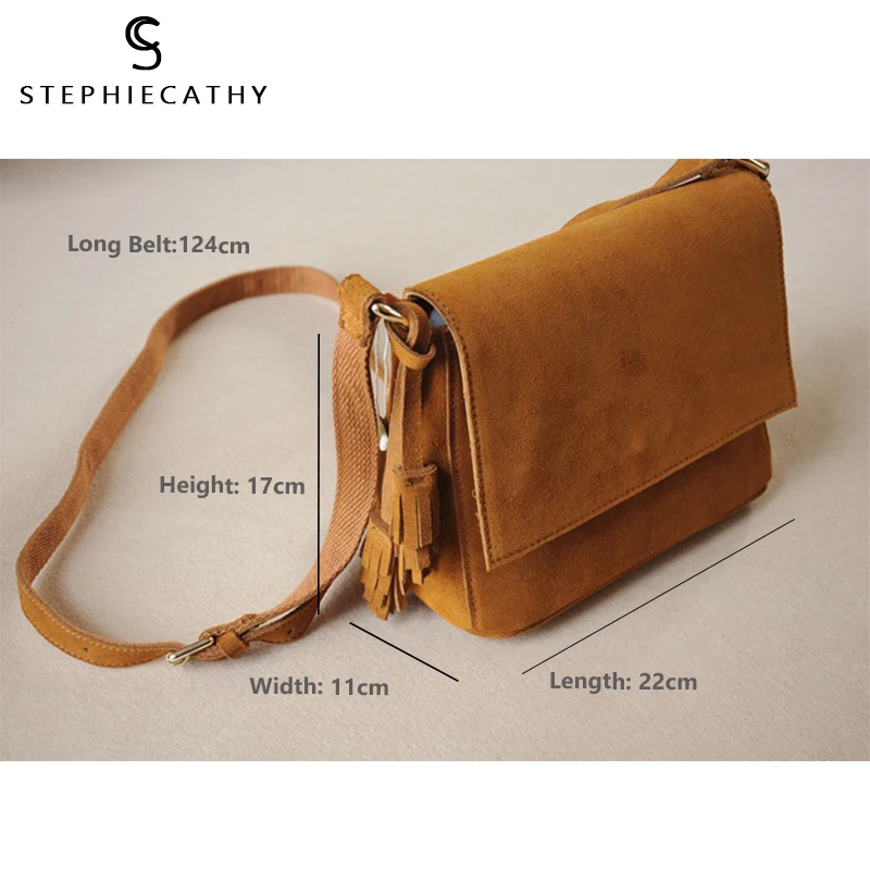 SC натуральная коровья кожа женские сумки-мессенджеры модная сумка с кисточками