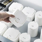 2 шт., мини-ящик для хранения с этикеткой, ватные палочки, коробка для зубочисток, органайзер для косметики, ювелирных изделий для офиса, рабочего стола, спальни, ящик для хранения