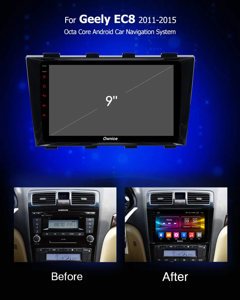 Ownice carplay Android 9 0 Octa Core автомобильный планшетный ПК DVD плеер GPS Navi карта радио 4G aux