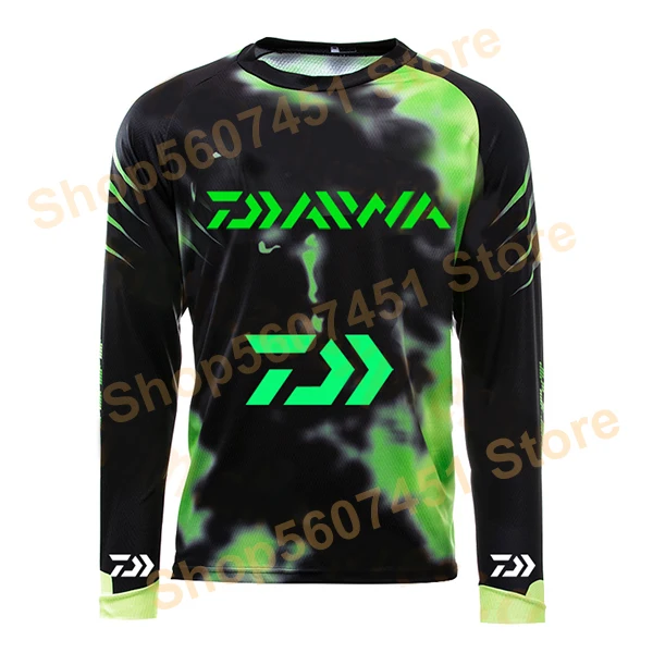 

2021 New Style DAIWA DAWA Quick Drying Fishing Clothing Long Sleeve Men Sunscreen Anti-uv Breathable Summer Autumn Fishing Shirt