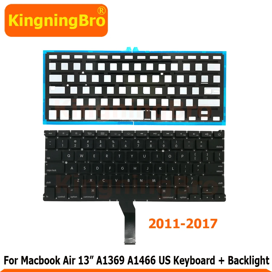 Новая сменная клавиатура A1369 A1466 с подсветкой для MacBook Air 13 дюймов английская 2011 2017