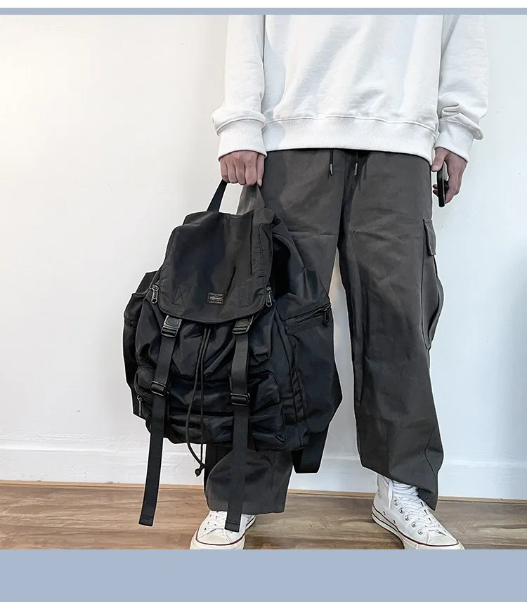 

Fashion Japanese Large-Capacity School Bag Male College Student Backpack Female Casual Backpack Tide Brand Yoshida Porter Bag