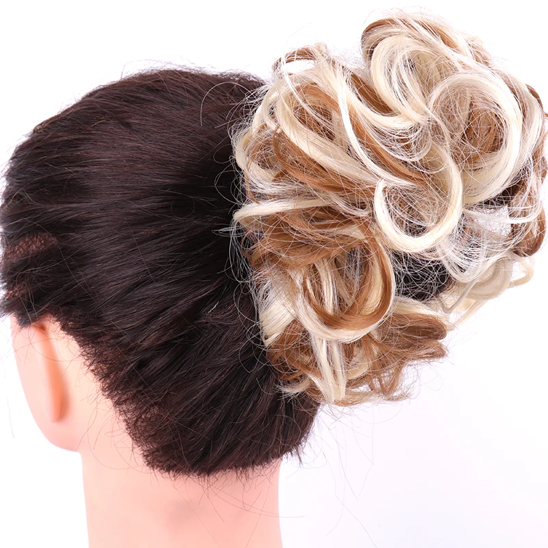 1 шт. jeedou синтетический грязный шиньон пончик Гари коричневый цвет 30 г накладки