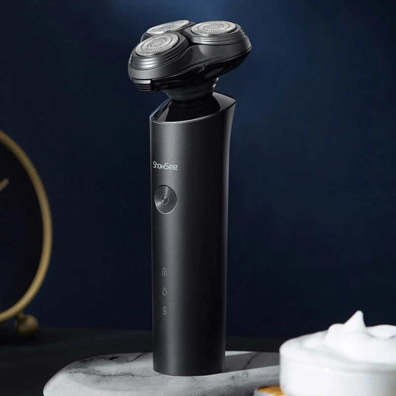 

ShowSee Electric Shaver Razor Shaving Beard Machine For Men Dry Wet Beard Trimmer Rechargeable Washable 3D Head 3 Blades