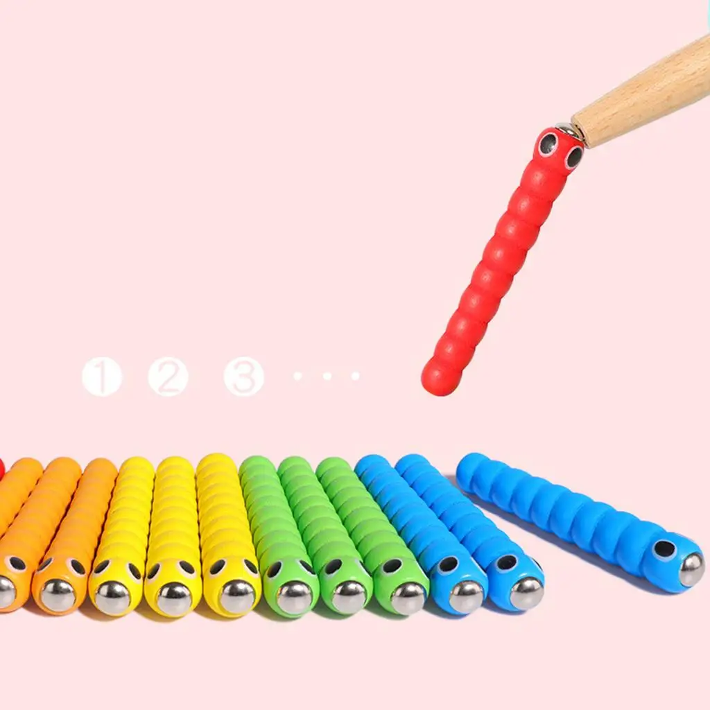 

Baby Kids Infant Magnetic Bird Catch Worm Playset Early Educational Toy Kit
