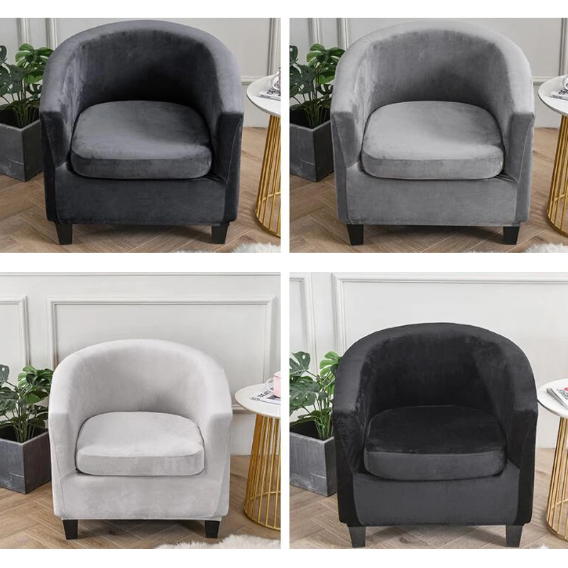 

Sretch Bathtub Sofa Cover Armchair Seat Spandex Slipcover Elastic Seat Cover Protector Washable Dustproof Chair Covers Decor