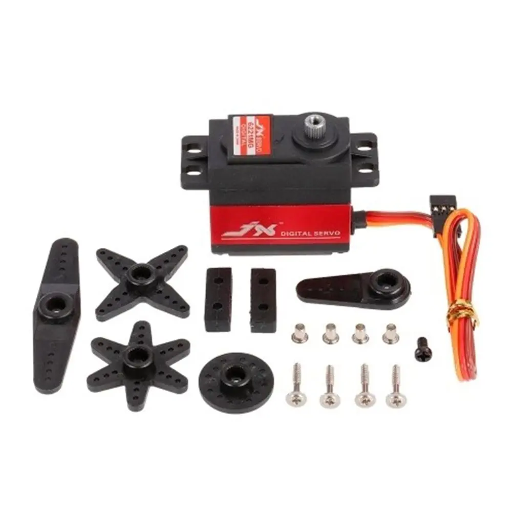 

JX PDI-6221MG металлический RC сервопривод 4,8 V-6V 0.16sec/60 цифровой сервопривод 20,3 kg крутящий момент Алюминий для 1/10 1/8 RC Car/HHK большой самолет