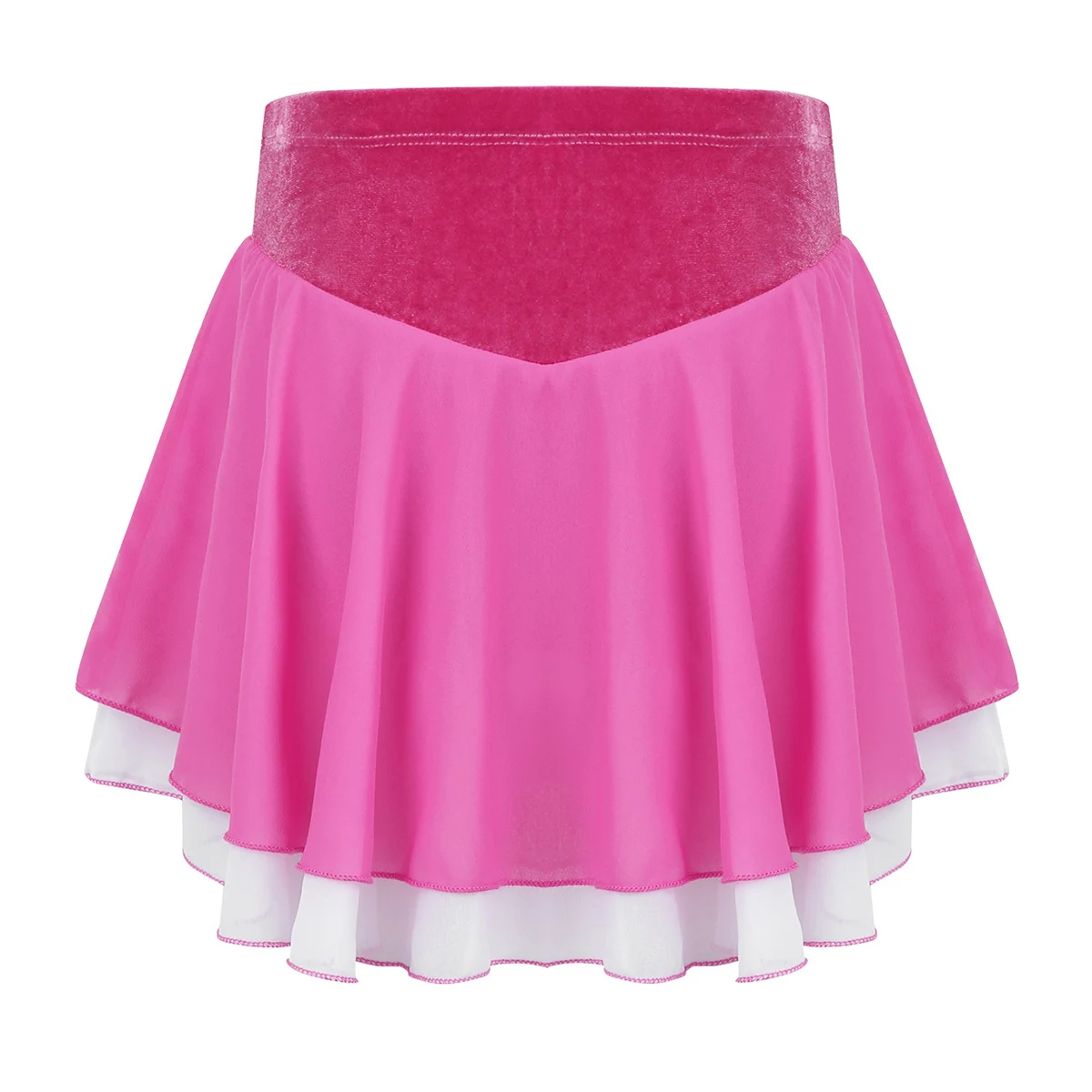Детская мягкая легкая шифоновая Короткая юбка для катания на коньках|Юбки| |