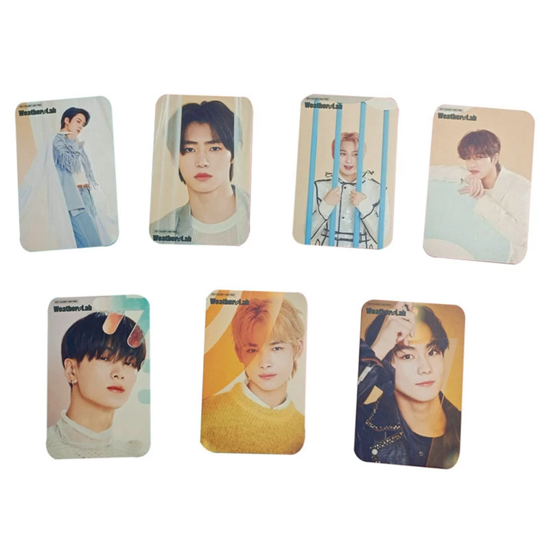 

7Pcs/Set Kpop Enhypen Photocards HD Postcard Season Greetings Weather Lab Lomo Cards Photo Card For Fans Gift Collection