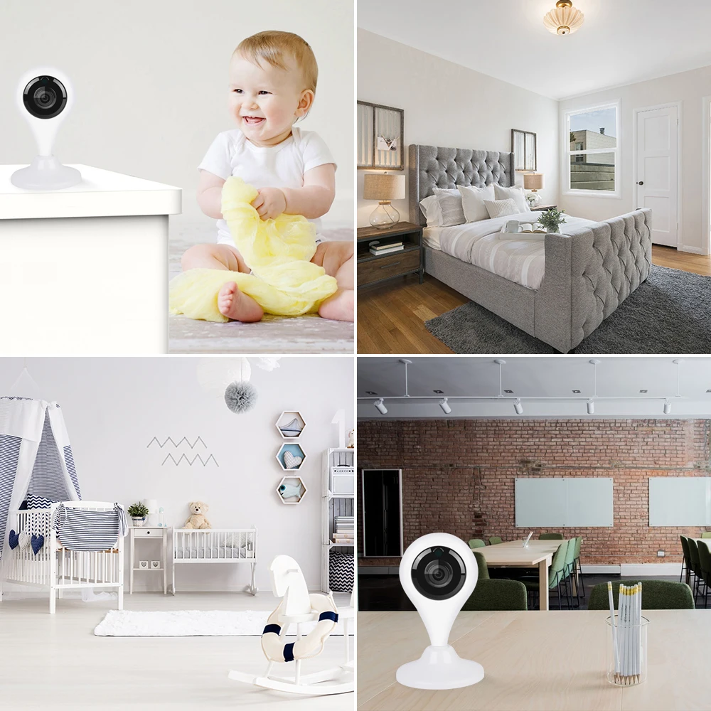 Видео Детский Монитор IP камера безопасности WiFi Беспроводная CCTV наблюдения ИК