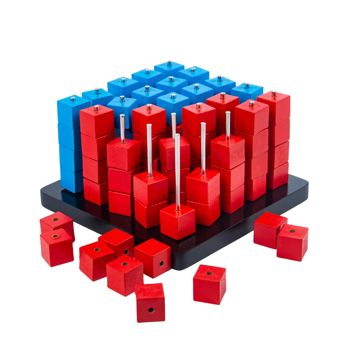 

Развивающая игрушка по методу Монтессори для развития интеллекта, шахматы Gobang, настольная игра, ученики начальной школы, деревянные игрушк...