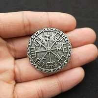 nordic viking vegvisir scandinavian compass pin elder futhark badge wicca norse brooch ancient mythology asatru jewelry