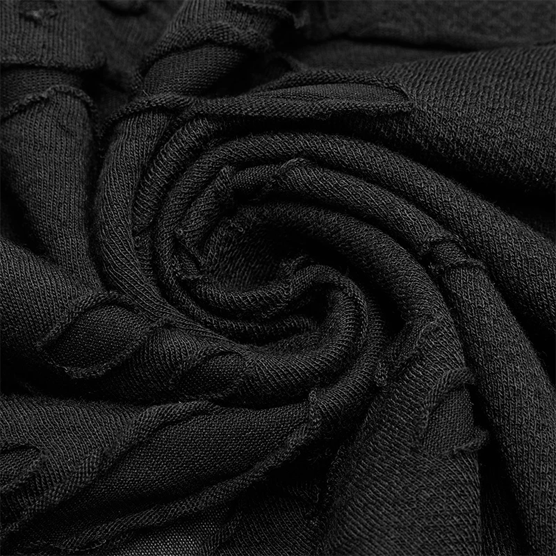 Женская футболка из ПУ кожи с асимметричным вырезом и пряжкой