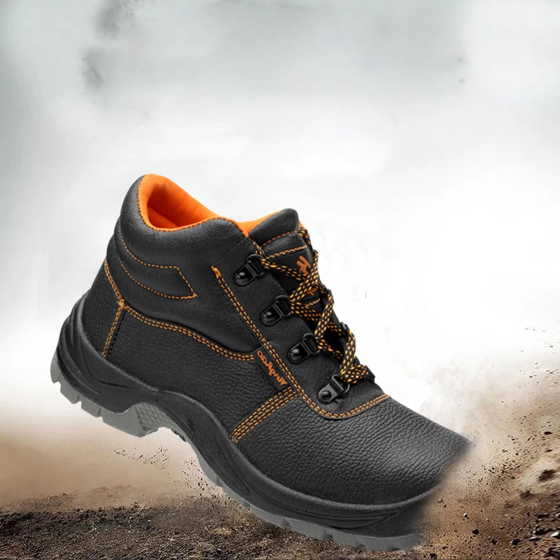 

Steel Toe Shoes Men Safety Boots High-Top Men Work Safety Shoes Anti-piercing Protection Footwear Outdoors Work Boots Man