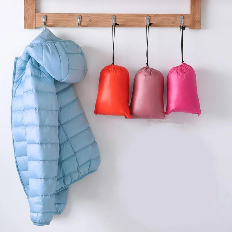 Зимняя женская Ультралегкая пуховая куртка парка с капюшоном длинная