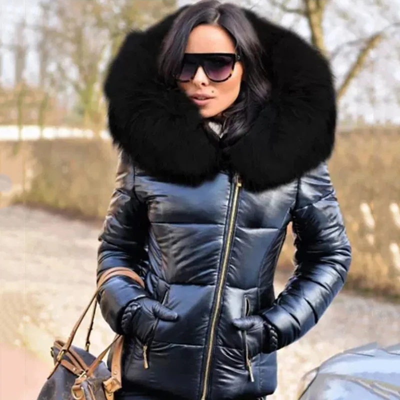 2022 Women's Autumn Winter New European Beautiful Cotton Padded Jacket Down Coat Short Style Classic Femme Girls Clothes Wear