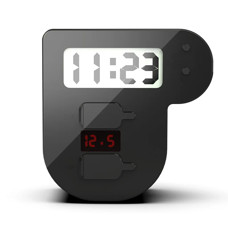 motorcycle parts scooter dual usb mobile phone charger car charger 2 1a charging with timetable waterproof mobile phone charger free global shipping