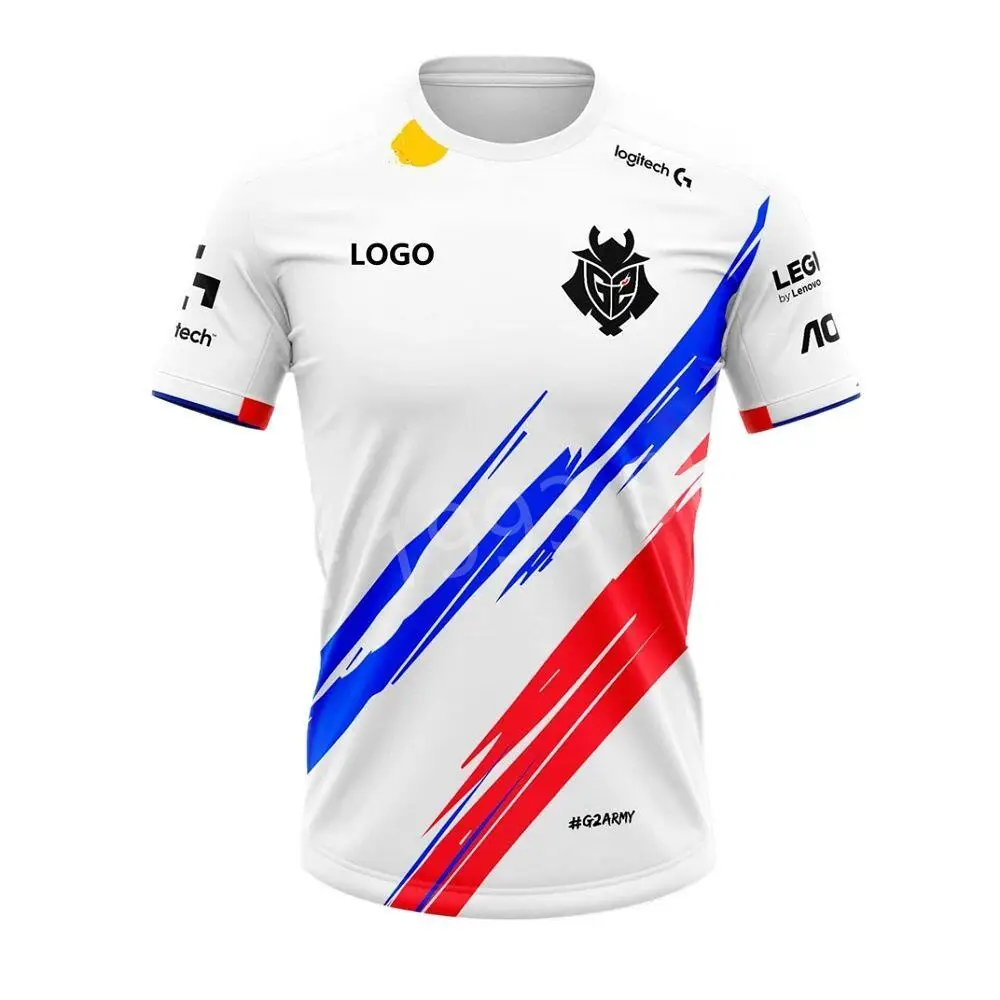 

2021 G2 France team supporters uniforms New G2 national team uniforms G2 E-sports uniforms T-shirt League of Legends 3D T-shirt