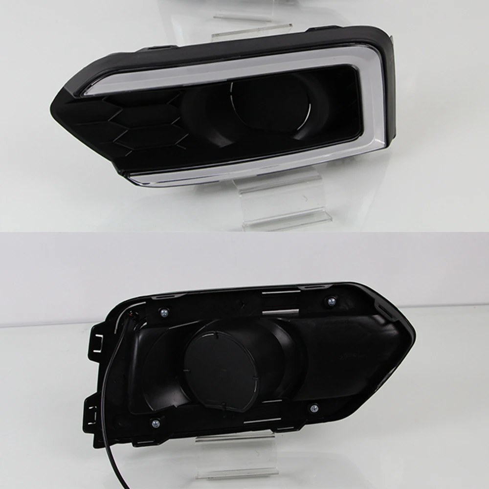 Автомобильный мигающий DRL 2 шт. для Honda City 2017 2018 2019 с желтым поворотным сигналом