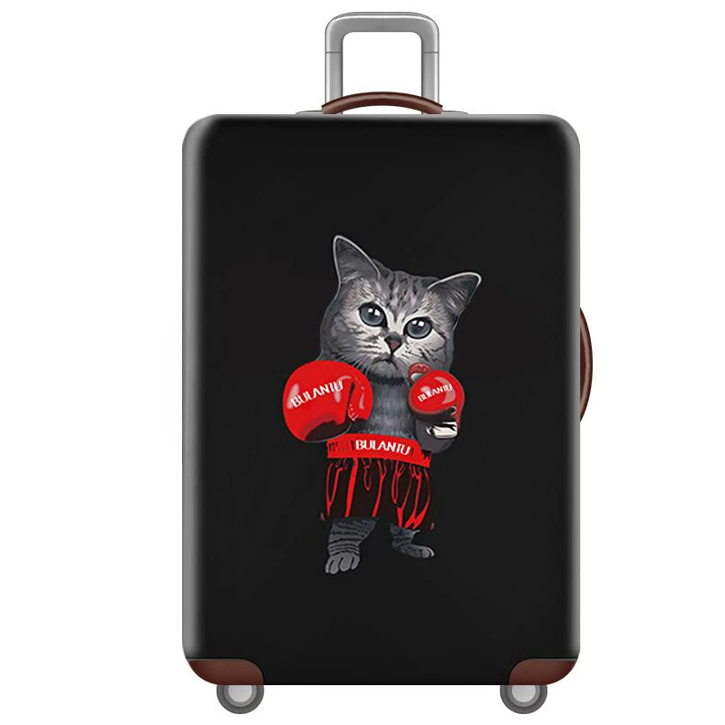 A-Luggage cover HMUNII эластичный Чехол для багажа с животными, чехол Чехол для костюма, аксессуары для путешествий для багажа 18-32 дюймов, пылезащитный чехол для багажника на колесиках - Цвет: A-Luggage cover