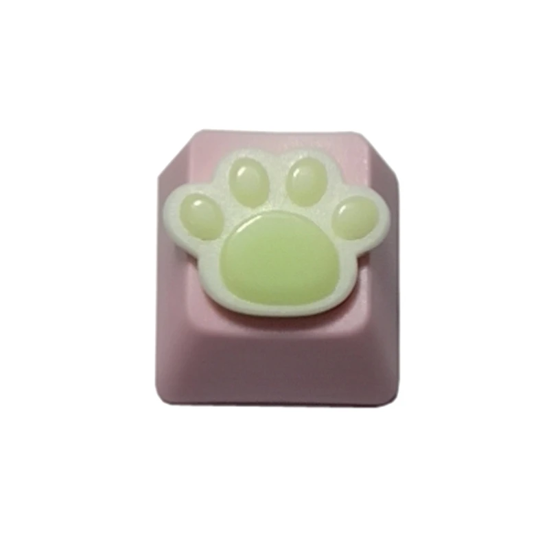 

1PC Cute Cat Paw Keycap Cute Keycap Mechanical Keyboard Keycap R4 Pink Cap